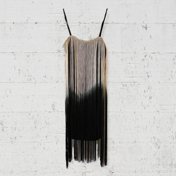 dirty ballerina Dresses & Skirts - Ombré fringe dress
